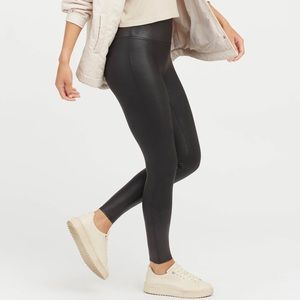 SPANX Faux Leather Legging, Small like new